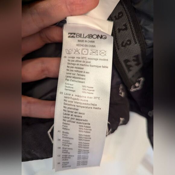 Billabong women's waterproof 10k insulated hooded Ski full zip Jacket Coat sz S - Picture 11 of 16